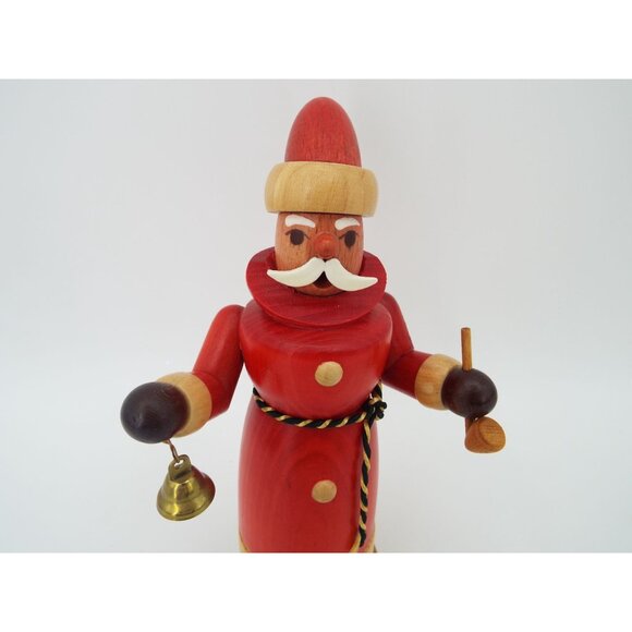 Erzgebirgische Handarbeit Germany Wooden Santa Figurine - Picture 7 of 11